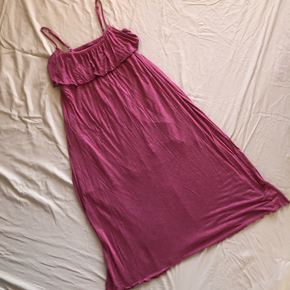 Heathered Pink Maxi Dress
